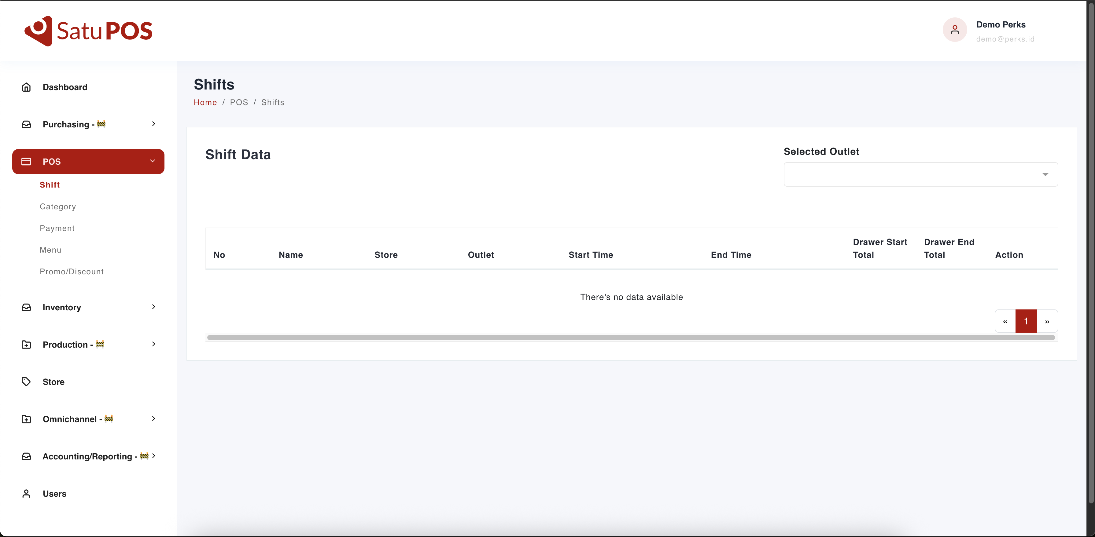 Shift Management Dashboard